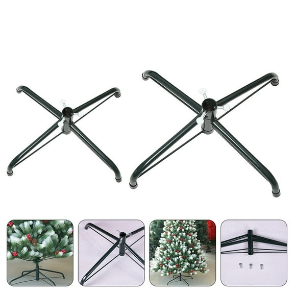 SASABAXI Metal Tree Stand Bracket for Christmas Tree 2Pack 13.8X13.8X5in