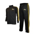 thumbnail image 1 of X-2 Mens Athletic Full Zip Fleece Tracksuit Jogging Sweatsuit Activewear, 1 of 2