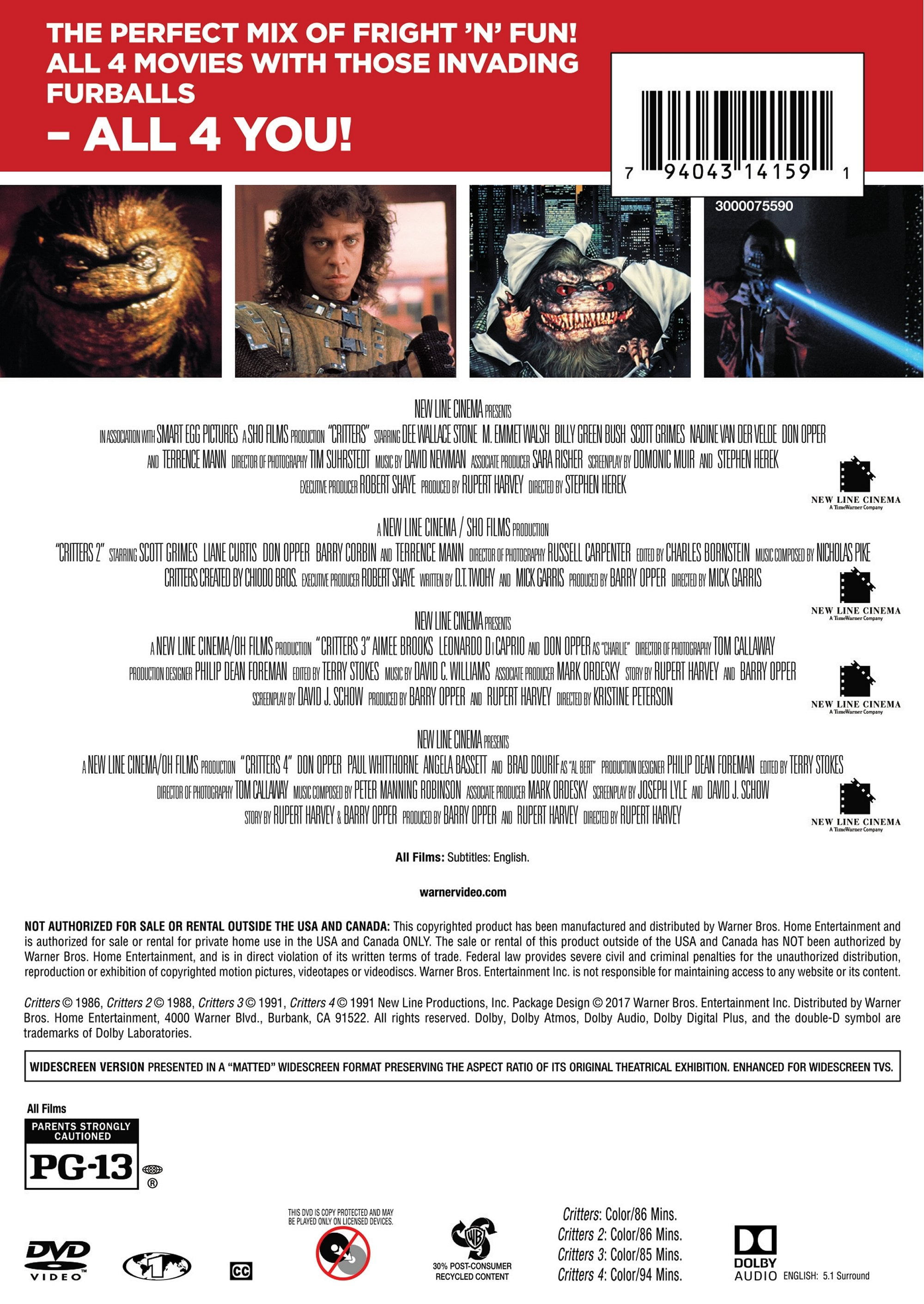 クリッターズDVDセット Amazon.co.jp: クリッター コンプリート BOX [DVD] : ドン