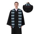 thumbnail image 4 of Kdxio Christmas Gnome Snowflake Graduation Stole Class, Graduation Sash, Unisex Adult 36" Academic Commencements-Flattened, 4 of 7