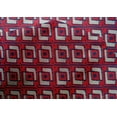 thumbnail image 4 of oneOone Cotton Silk Fabric Square & Floral Block Print Fabric By The Yard 42 Inch Wide, 4 of 4