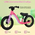 thumbnail image 5 of Harmijoy 12 Inch Toddler Balance Bike, No Pedal Training Bicycle w/ Adjustable Seat Height & Magnesium Alloy Frame, Indoor Outdoor Kids Push Bike w/ Inflatable Rubber Tires, 5 of 8