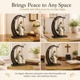 thumbnail image 6 of Virgin Mary Cradle Swing Figure, Virgin Mary Christ Statue with Sitting Swing, Elegant Hand Painted Blessed Mother Bookshelf Decor Sculpture for Home, Office, Desk, or Living Room Shelves, 6 of 6