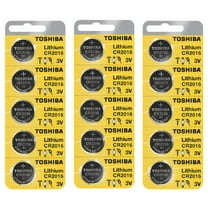 Toshiba CR2016 3 Volt Lithium Coin Battery (15 Batteries)