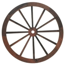 LOLIPPYY Wooden Wagon Wheel Decor Vintage Wood Wheel Hanging Decoration Wagon Wheel Wall Art