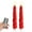 Red, variant on LED Flameless Taper Candles Battery Operated with Remote and Timer, Set of 2 Christmas Real Wax Window Candlesticks with 3D Flame Wick, 9.8 Inches Flickering Christmas Candlesticks