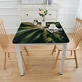 thumbnail image 3 of COMIO Tropical Palm Leaves Summer Leaf Hawaii California Tree Outdoor Fitted Tablecloth White, 3 of 7