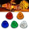 thumbnail image 2 of 5PCS Watermelon Side Marker Lights for Trucks&Trailers12V-24V LED Lights with Stainless Steel Ring,IP65 Waterproof, Multi-Color LensEasy Install Vehicle Accessories for Semi Trucks, 2 of 8