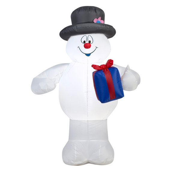 Airblown Inflatables Frosty with Present Inflatable