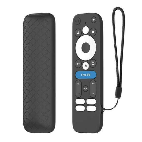 Yammee Silicone Protective Cover For onn.GoogleTV Box 4KPro Remote Control AntiSlip Case Shell Durability With Wrist Strap