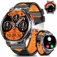 thumbnail image 1 of Reloj inteligente PODOEIL de 1,85" con llamadas Bluetooth, estilo militar, 1 of 7