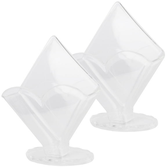 2pcs Acrylic Napkin Holder Tabletop Napkin Holder Stand Clear Acrylic Paper Tissue Dispenser