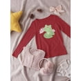thumbnail image 3 of Cute Frog On A Water Lily Leaf Long Sleeve Toddler -Image by Shutterstock,  4 Toddler, 3 of 4