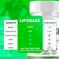 thumbnail image 4 of LipoEase Advanced Formula Pills Supporting Energy and Healthy Lifestyle Lipo Ease 60 Capsules, 4 of 9