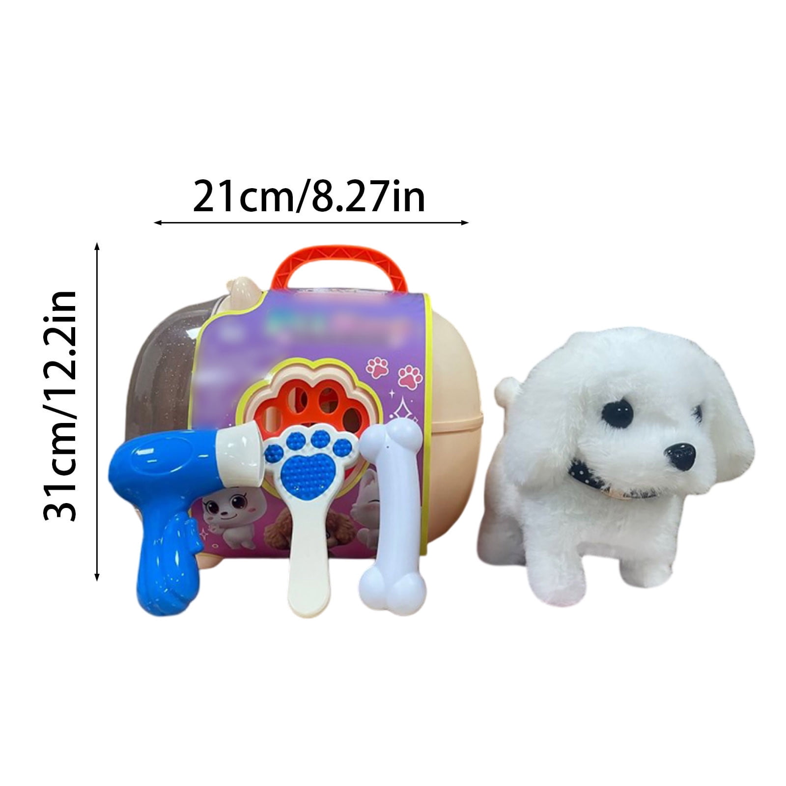 2026 Realistic Robotic Dog Cat Rabbit Toy Electronic Pet That Walks Barks Meows Wags Tail Interactive Plush Robot Animal Birthday Gift for K-ids Easter Present Christmas Halloween