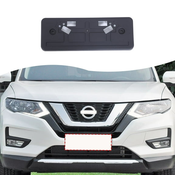 Front License Plate Bracket for 2017-2020 Nissan Rogue (US), Front License Plate Bracket Parts, Front Bumper License Plate Frame