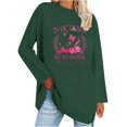 thumbnail image 1 of Pisexur Hauts à Ruban pour Femmes Mode Manches Longues Col Rond Chandails en Molleton Décontractés Sensibilisation au Cancer du Sein Pull Tops Chandails en Molleton Graphiques Inspirants T-Shirts Tops d'Automne pour Femmes, 1 of 5