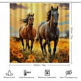 thumbnail image 2 of Abstract Horse Shower Curtain Sets for Bathroom, 4 Pieces Nature Flower Tree Landscape Bathroom Decor Set Waterproof Shower Curtains with 12 Hooks Toilet Lid Rug and Bath Mat, Style-4, 2 of 8