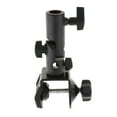 thumbnail image 2 of Photo Studio C- Mount Metal Bracket Stud Spigot Connector For Light Pole DSLR Flash (Black), 2 of 7