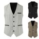 thumbnail image 5 of Mens Dress Suit Vest 4 Button V Neck Formal Business Comfortable Soft Costume, 5 of 8