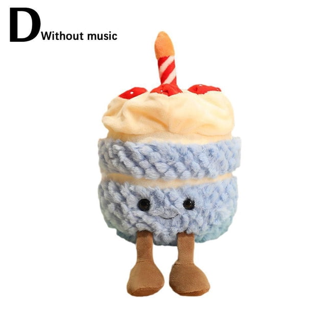Fun Simulation Birthday Cake Doll Fake Cake Birthday Gift Female Strawberry Plush Toy