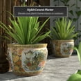 thumbnail image 2 of Red Lantern Large 18" Satsuma Porcelain Fishbowl Planter, 2 of 6