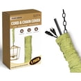 thumbnail image 2 of Royal Designs, Inc. Cord & Chain Cover 4 ft Silk Type Fabric, Chandelier Pendant Lighting Chain & Cable Management, Touch Fastener, Pear Green - 1 Pack, 2 of 4