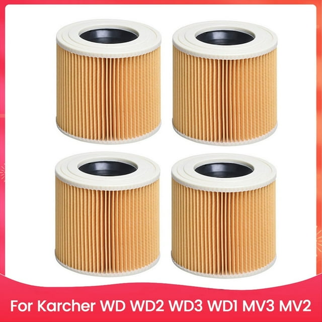 4 Piezas de Repuesto de Filtro para Aspiradora en Seco y Húmedo para WD2 WD3 WD1 MV3 MV2, Accesorios de Herramientas de Limpieza para el Hogar