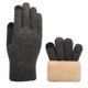 thumbnail image 2 of Guantes de invierno para exteriores para hombre y mujer, con forro polar, para pantalla táctil, cálidos, elásticos, de punto grueso, de lana, térmicos, para mujer, 2 of 4