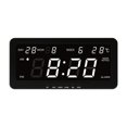 thumbnail image 1 of Lipstore Digital Wall Clock LED Desktop Clock Multipurpose Large Temperature Display for White, 1 of 8