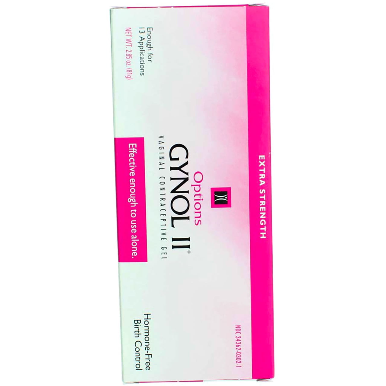 Options Gynol Ii Vaginal Contraceptive Jelly Extra Strength 2 85oz Each Walmart Com