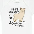 thumbnail image 4 of Inktastic Mimi's You Say Alpaca My Bags Boys or Girls Baby Bodysuit, 4 of 5