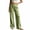 Green——Fall Savings, variant on Gingham Pants for Women Wide Leg High Waist Palazzo Pant Fall Trendy Pockets Trousers for Daily Wear Light Blue L