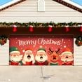 thumbnail image 5 of 7x16 ft Christmas Banner Cover, Garage Door Christmas Cover Winter Snow Scene Outdoor Large Garage Door Decors Xmas Candyland Village Backdrop for Wall House Holiday Party Decor, 5 of 5