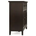 thumbnail image 5 of Simpli Home Artisan 60 inch Wide Solid Wood Transitional Large 4 Door Sideboard Buffet in Dark Chestnut Brown, 5 of 14