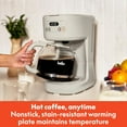 thumbnail image 3 of 12 Cup Programmable Coffee Marker, Reusable Dishwasher Safe Accessies, Easy LCD diaply, Auto Shutoff, 900 watt, Oatmilk, 3 of 4