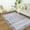Gray Blue -02, variant on Wellber Boho Area Rug Wellber Moroccan Rugs Washable Carpet for Bedroom Living Room Home Decor,4'x6',Blue