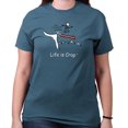 thumbnail image 3 of Life is Crap Snowboard Cliff Funny Shirt Sarcastic Gift Idea T-Shirt Tee, 3 of 7