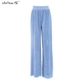 thumbnail image 1 of Mnealways18, pantalones de pierna ancha plisados Beige, pantalones de mujer, moda 2023, pantalones holgados informales, pantalones largos elegantes de oficina para mujer Tan Jianjun unisex, 1 of 2