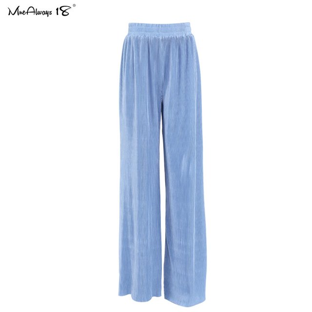 Mnealways18, pantalones de pierna ancha plisados Beige, pantalones de mujer, moda 2023, pantalones holgados informales, pantalones largos elegantes de oficina para mujer Tan Jianjun unisex
