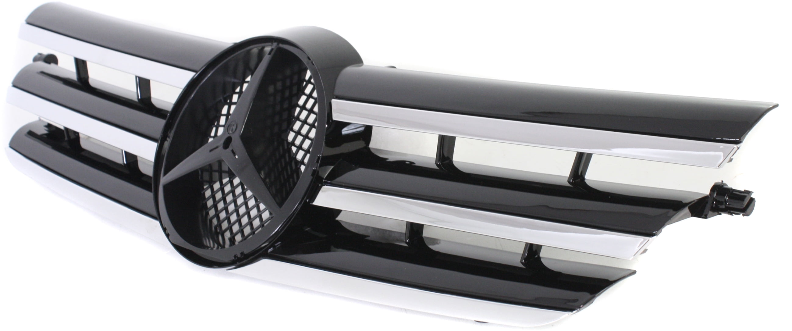 Grille Assembly Compatible With 2002-2003 Mercedes Benz C230 2003 C320 Coupe Painted Black Shell and Insert