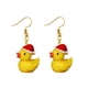 thumbnail image 1 of Pendientes de pato amarillo tridimensionales de moda, joyería de pato genial, pendientes de gancho para la oreja con animales de dibujos animados, material liviano, 1 of 6