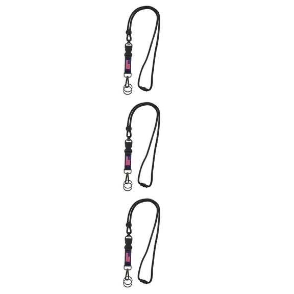 Worgeous 3pcs Polyester ID Badge Holder Lanyards Neck Strap Breakaway Keychain Cell Phone Lanyard USA Flag Patriotic Lanyard Heavy Duty Lanyard for Keys