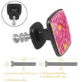 thumbnail image 3 of 4 Pcs Cabinet Handle Drawer Pulls Crown Flowers Little Princess Knobs with Screws Square Furniture Office Cabinet Knob Decoration, 3 of 7