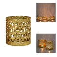 thumbnail image 3 of kurtrusly Tabletop Iron Candle Holder Stand Hollow Mini Candlestick Holder Home Decor Style3, 3 of 8