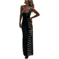 thumbnail image 1 of WTXUE Robes pour Femmes 2024, Robe d'Été Automne multi-Imprimés pour Dames, Robe de Soirée Mariage, Robe Dos Nu, Noir m, 1 of 5