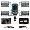 BooYu 8pcs Sync Feature OIF8 LED Emergency Strobe Lights Grille