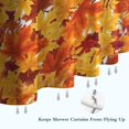 thumbnail image 6 of Autumn Fall Shower Curtain 72x72 Inch Waterproof, Thanksgiving Pumpkin Bathroom Decor - Polyester Fabric with Hooks for Bathroom, 6 of 6