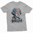 thumbnail image 6 of Men's 4th Funny Washington T-shirt George Washington bruh USA patriotic fourth independence day tee (Large Military Green), 6 of 7