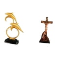 thumbnail image 5 of Dolphin Figurine Jesus Sculpture Ornament Resin Material for Home Office Shelf Religious Decor Display, 5 of 8